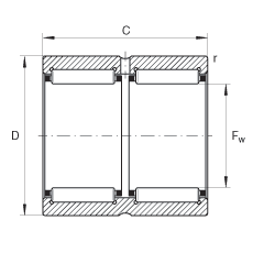滾針軸承 RNA6915-ZW, 尺寸系列 69，雙列
