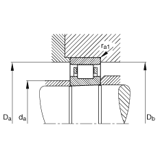 圓柱滾子軸承 N1921-K-M1-SP, 浮動軸承，帶錐孔，錐度 1:12，可分離，帶保持架，減少的徑向內(nèi)部游隙，加嚴公差