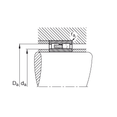 圓柱滾子軸承 NNU4128-M, 浮動(dòng)軸承，雙列，可分離，帶保持架