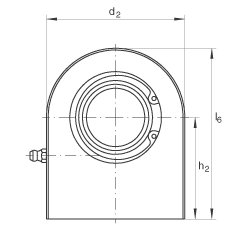 液壓桿端軸承 GF120-DO, 根據(jù) DIN ISO 12 240-4 標(biāo)準(zhǔn)，帶焊接面，需維護(hù)